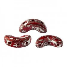 Les perles par Puca® Arcos beads Opaque coral red new picasso 93200/65400